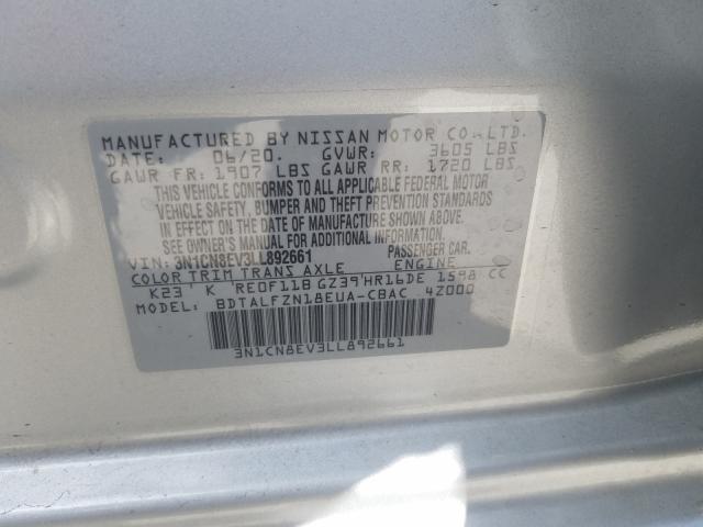 Photo 9 VIN: 3N1CN8EV3LL892661 - NISSAN VERSA 