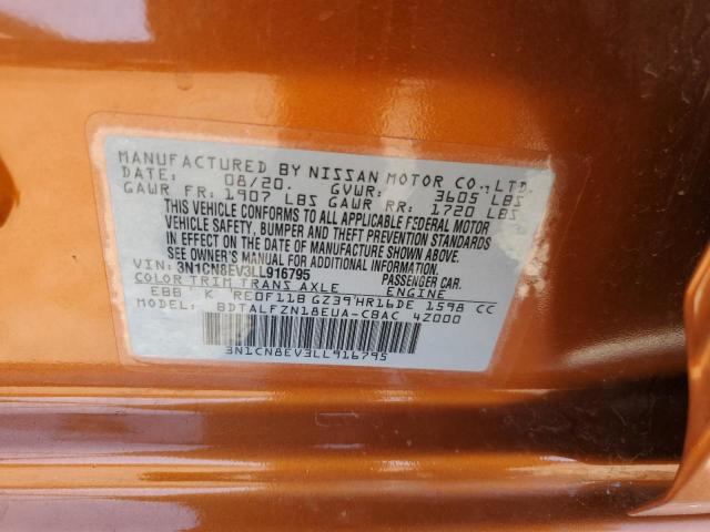 Photo 11 VIN: 3N1CN8EV3LL916795 - NISSAN VERSA 