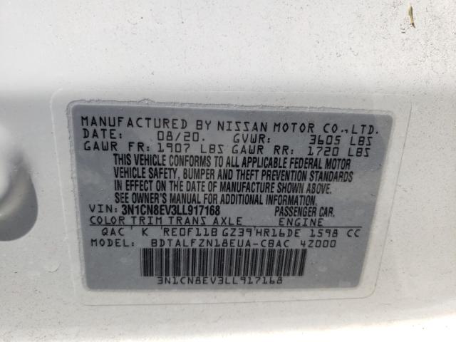 Photo 9 VIN: 3N1CN8EV3LL917168 - NISSAN VERSA SV 