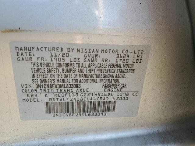 Photo 11 VIN: 3N1CN8EV3ML833093 - NISSAN VERSA SV 