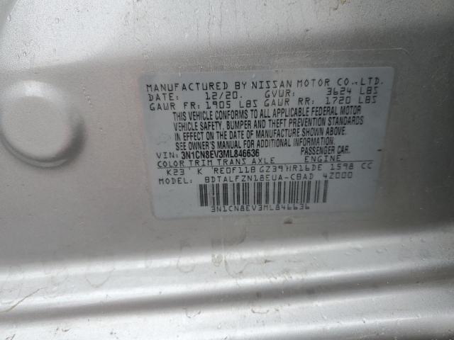 Photo 11 VIN: 3N1CN8EV3ML846636 - NISSAN VERSA SV 