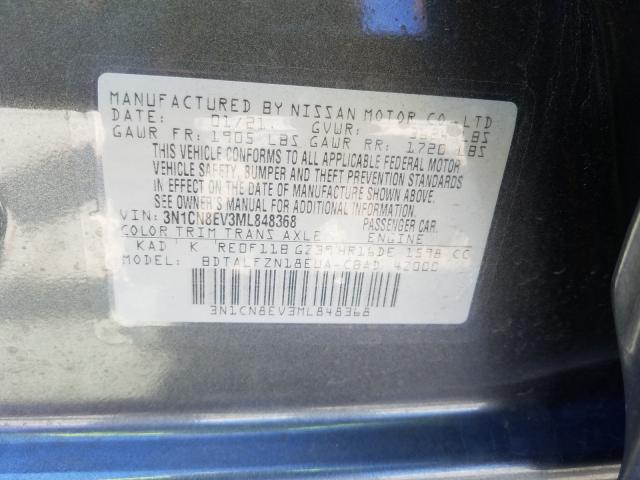 Photo 9 VIN: 3N1CN8EV3ML848368 - NISSAN VERSA SV 