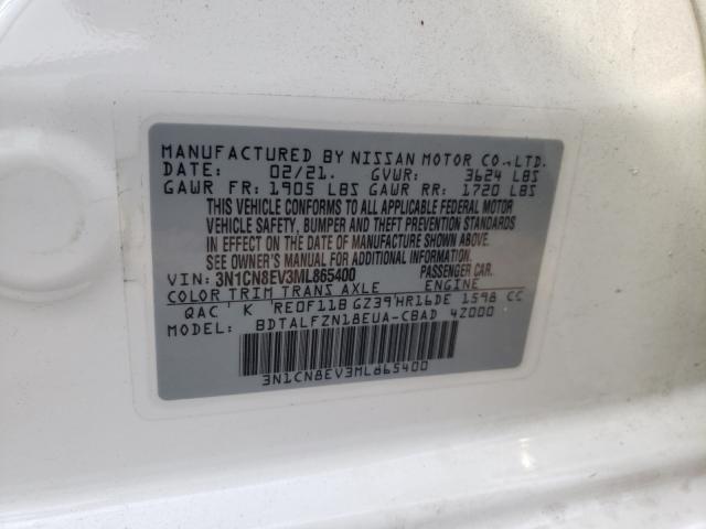 Photo 9 VIN: 3N1CN8EV3ML865400 - NISSAN VERSA SV 