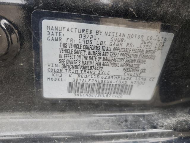 Photo 11 VIN: 3N1CN8EV3ML874422 - NISSAN VERSA SV 