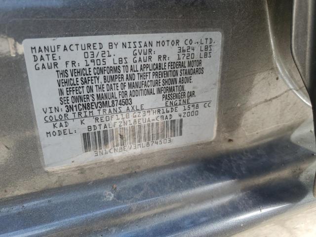 Photo 11 VIN: 3N1CN8EV3ML874503 - NISSAN VERSA 