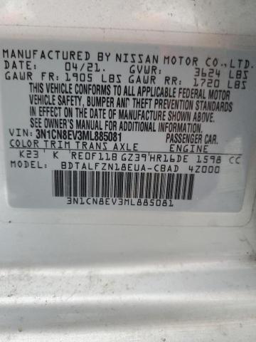 Photo 11 VIN: 3N1CN8EV3ML885081 - NISSAN VERSA SV 