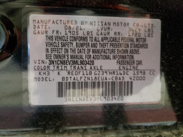 Photo 9 VIN: 3N1CN8EV3ML903420 - NISSAN VERSA SV 