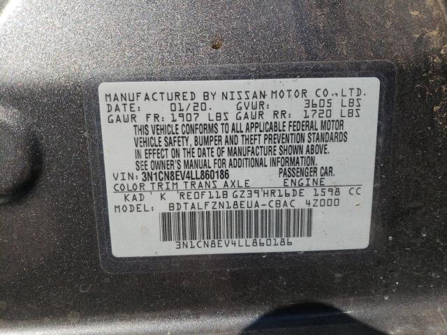 Photo 9 VIN: 3N1CN8EV4LL860186 - NISSAN VERSA SV 