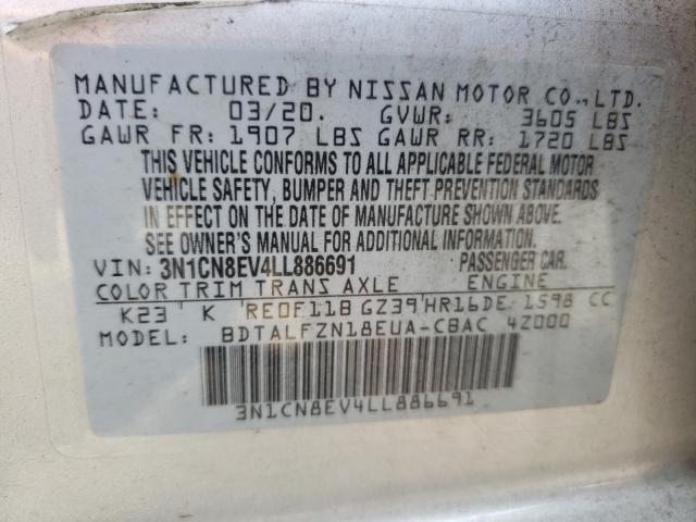 Photo 9 VIN: 3N1CN8EV4LL886691 - NISSAN VERSA SV 