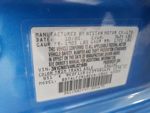 Photo 11 VIN: 3N1CN8EV4ML821695 - NISSAN VERSA 