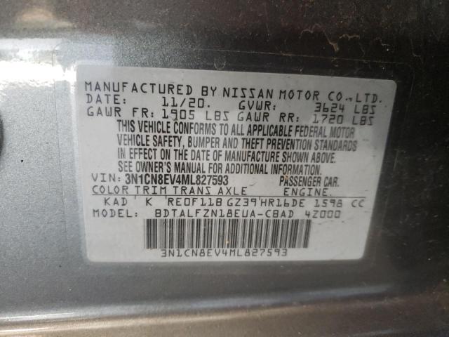 Photo 9 VIN: 3N1CN8EV4ML827593 - NISSAN VERSA SV 