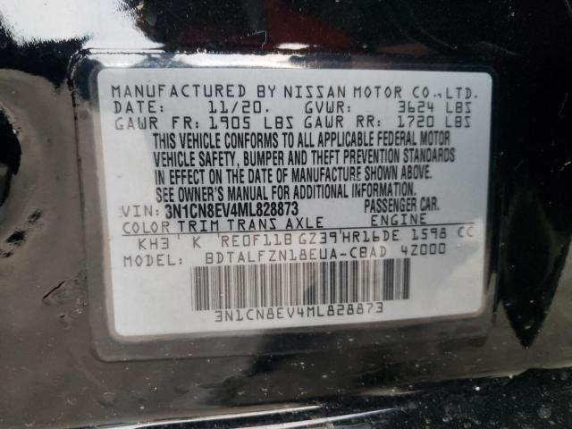 Photo 11 VIN: 3N1CN8EV4ML828873 - NISSAN VERSA SV 