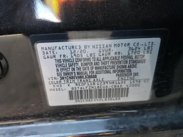 Photo 11 VIN: 3N1CN8EV4ML838688 - NISSAN VERSA SV 