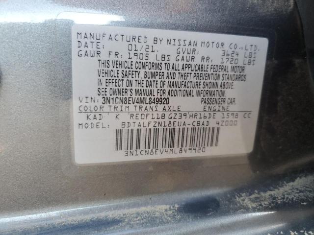 Photo 12 VIN: 3N1CN8EV4ML849920 - NISSAN VERSA 