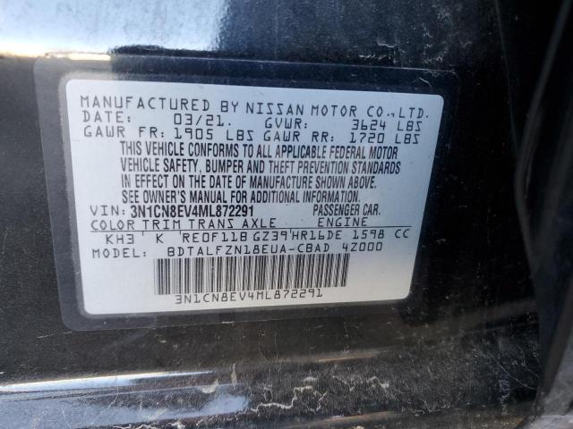 Photo 11 VIN: 3N1CN8EV4ML872291 - NISSAN VERSA 