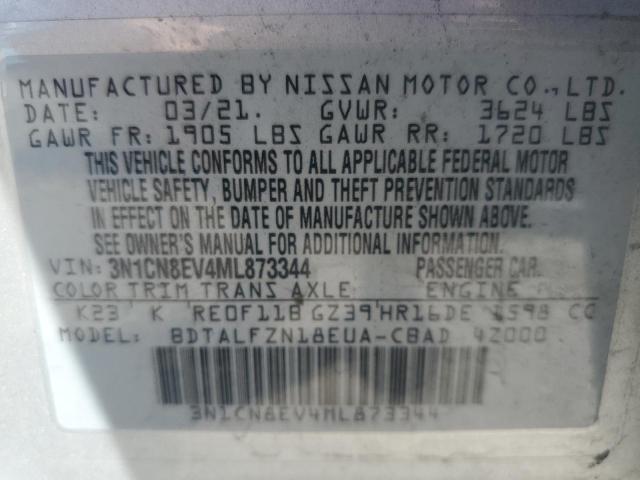 Photo 11 VIN: 3N1CN8EV4ML873344 - NISSAN VERSA SV 