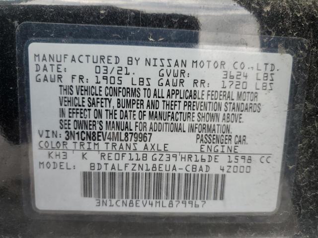 Photo 11 VIN: 3N1CN8EV4ML879967 - NISSAN VERSA 