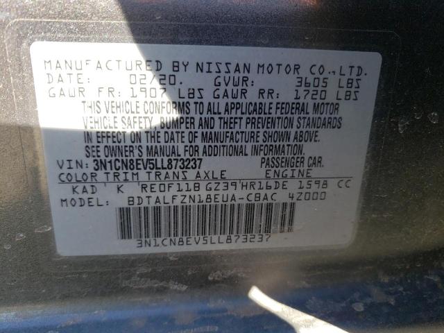 Photo 11 VIN: 3N1CN8EV5LL873237 - NISSAN VERSA SV 