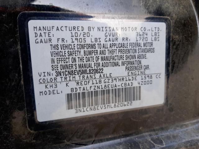 Photo 9 VIN: 3N1CN8EV5ML820622 - NISSAN VERSA SV 