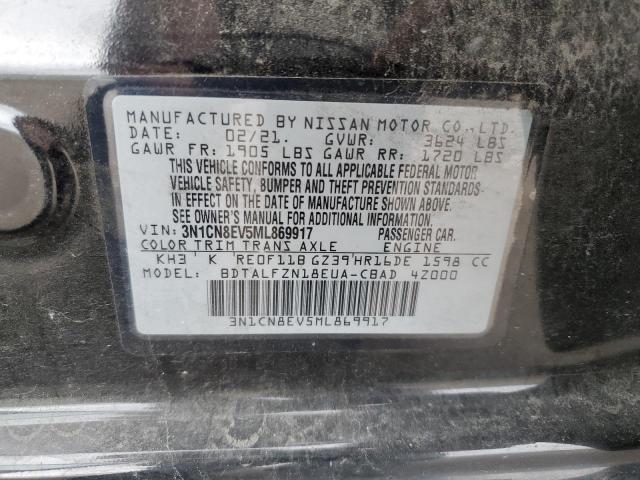 Photo 11 VIN: 3N1CN8EV5ML869917 - NISSAN VERSA 