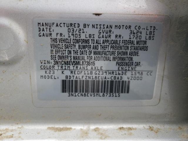 Photo 9 VIN: 3N1CN8EV5ML873515 - NISSAN VERSA SV 