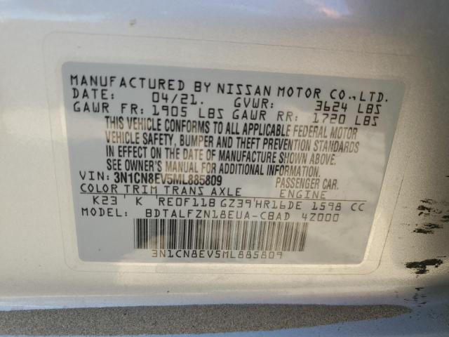 Photo 13 VIN: 3N1CN8EV5ML885809 - NISSAN VERSA SV 