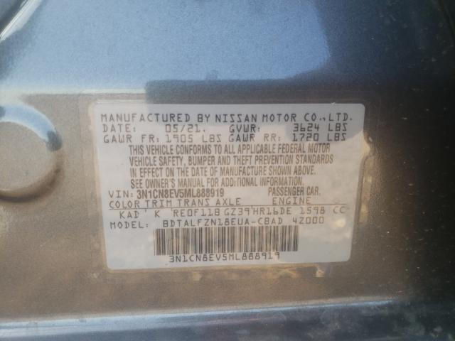 Photo 9 VIN: 3N1CN8EV5ML888919 - NISSAN VERSA SV 