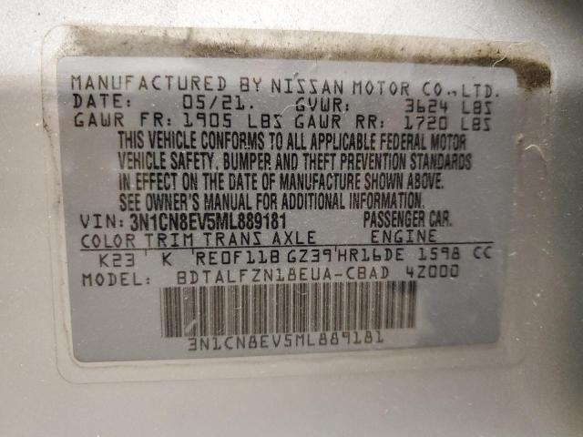 Photo 11 VIN: 3N1CN8EV5ML889181 - NISSAN VERSA 