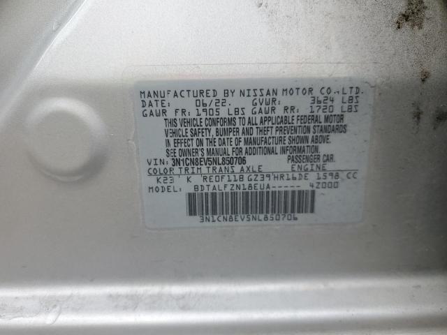 Photo 11 VIN: 3N1CN8EV5NL850706 - NISSAN VERSA SV 