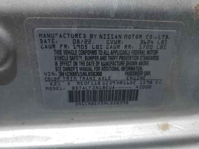 Photo 11 VIN: 3N1CN8EV5NL858398 - NISSAN VERSA SV 