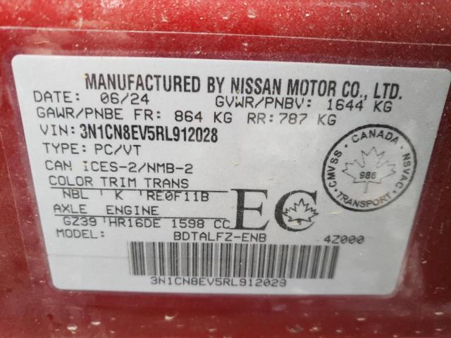 Photo 12 VIN: 3N1CN8EV5RL912028 - NISSAN VERSA SV 