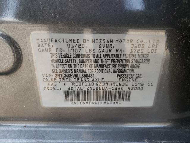 Photo 9 VIN: 3N1CN8EV6LL860481 - NISSAN VERSA SV 