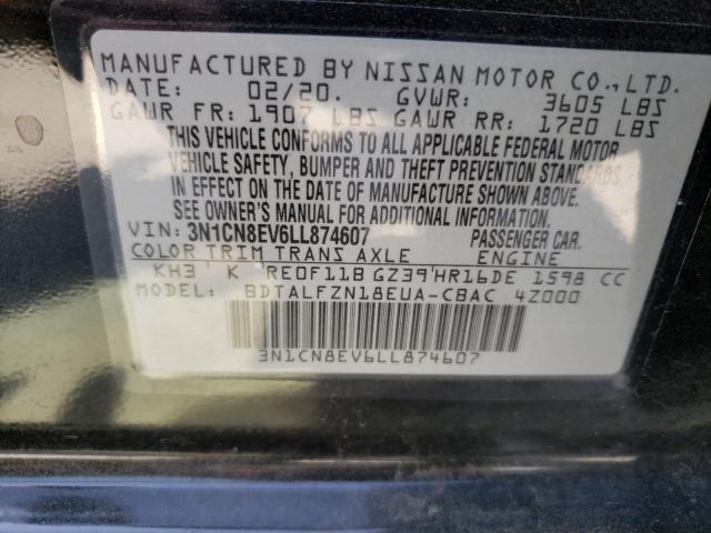 Photo 9 VIN: 3N1CN8EV6LL874607 - NISSAN VERSA SV 