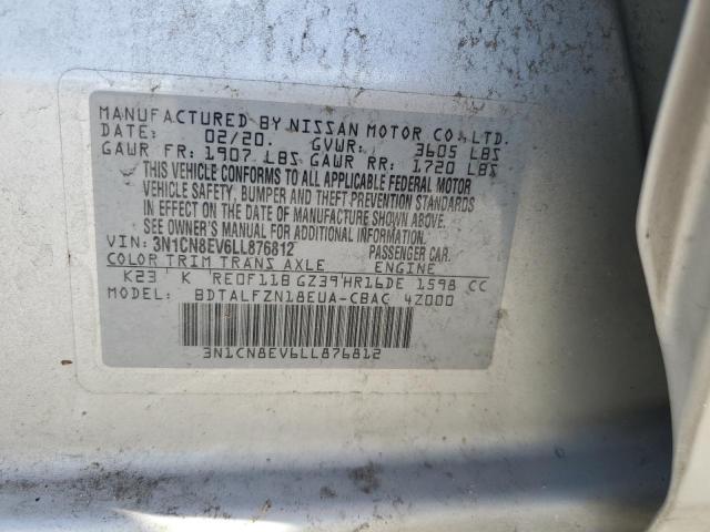 Photo 11 VIN: 3N1CN8EV6LL876812 - NISSAN VERSA SV 