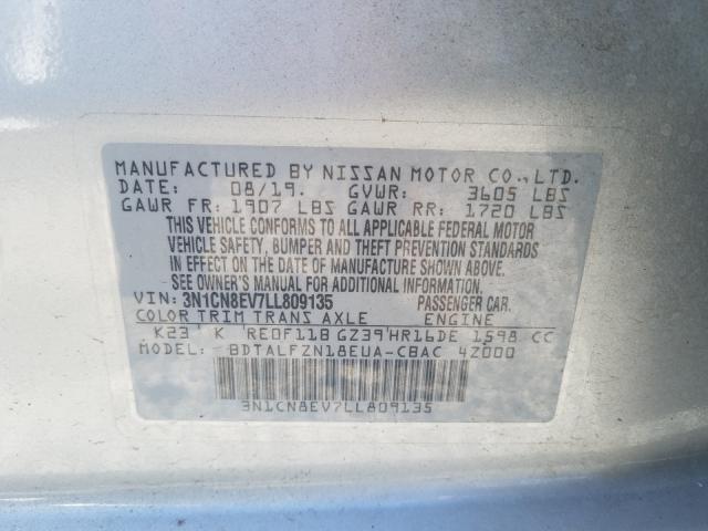 Photo 9 VIN: 3N1CN8EV7LL809135 - NISSAN VERSA SV 