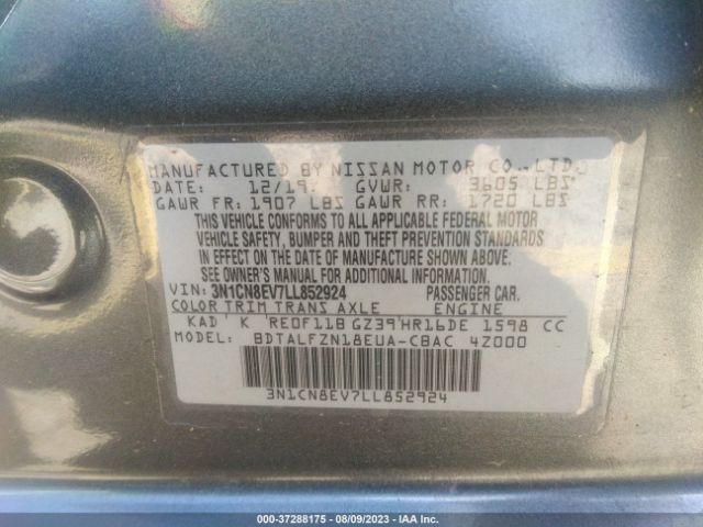 Photo 8 VIN: 3N1CN8EV7LL852924 - NISSAN VERSA 