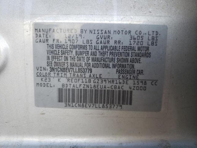 Photo 12 VIN: 3N1CN8EV7LL853779 - NISSAN VERSA SV 