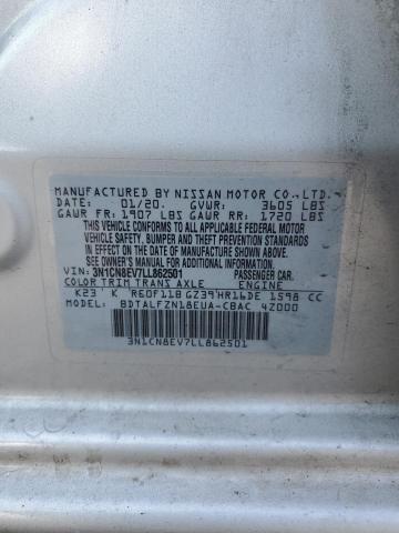 Photo 12 VIN: 3N1CN8EV7LL862501 - NISSAN VERSA 