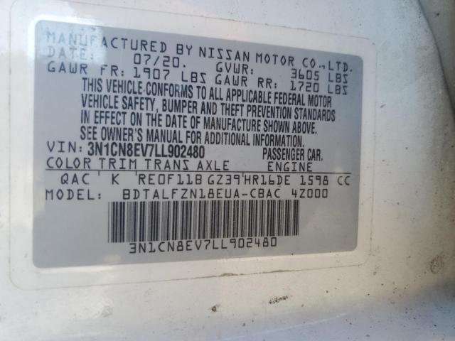 Photo 11 VIN: 3N1CN8EV7LL902480 - NISSAN VERSA SV 