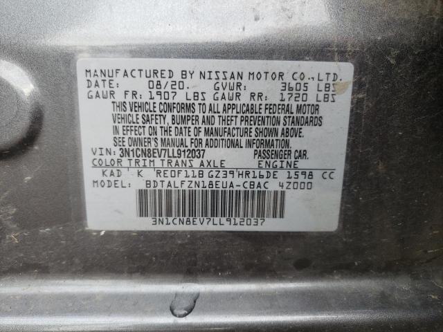 Photo 9 VIN: 3N1CN8EV7LL912037 - NISSAN VERSA SV 