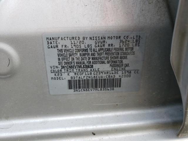 Photo 9 VIN: 3N1CN8EV7ML835638 - NISSAN VERSA SV 