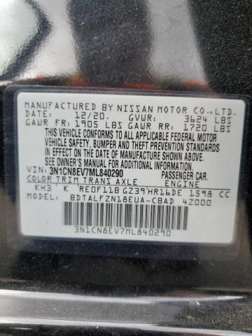 Photo 11 VIN: 3N1CN8EV7ML840290 - NISSAN VERSA 