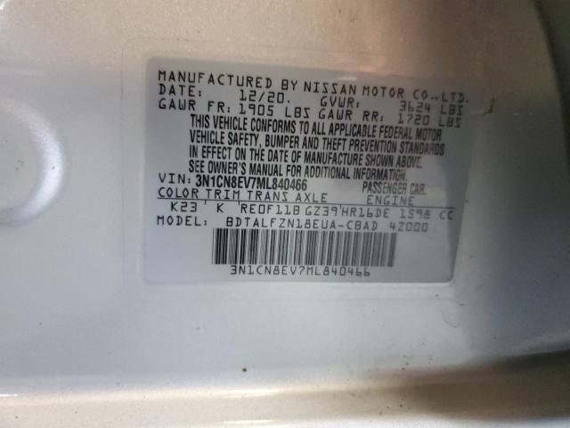 Photo 11 VIN: 3N1CN8EV7ML840466 - NISSAN VERSA SV 