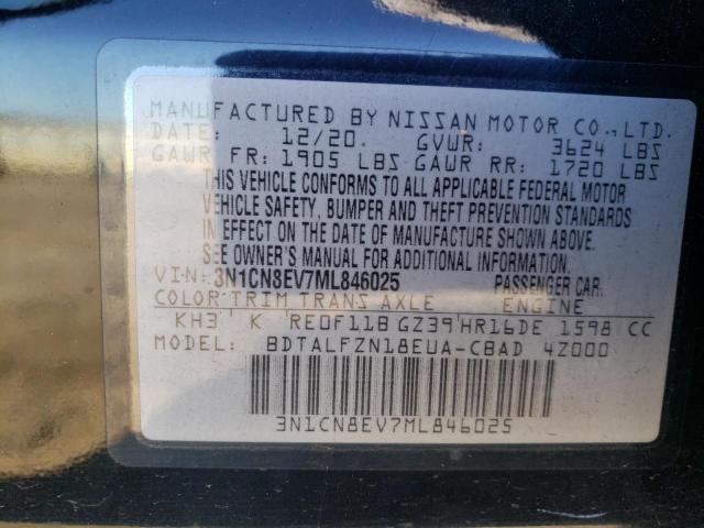 Photo 11 VIN: 3N1CN8EV7ML846025 - NISSAN VERSA 