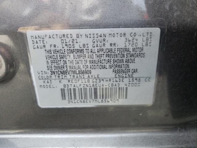 Photo 9 VIN: 3N1CN8EV7ML856909 - NISSAN VERSA SV 