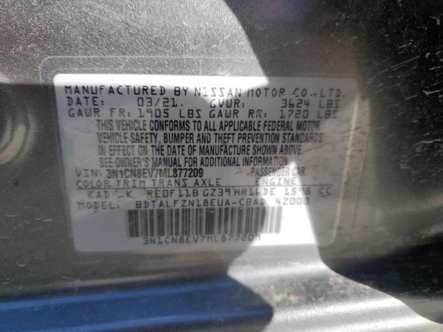 Photo 11 VIN: 3N1CN8EV7ML877209 - NISSAN VERSA SV 