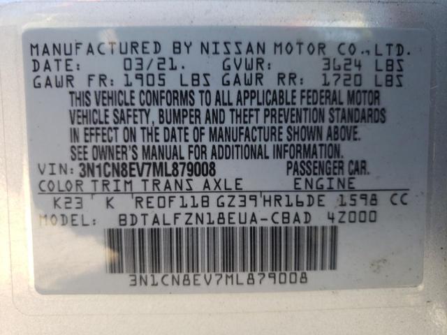 Photo 11 VIN: 3N1CN8EV7ML879008 - NISSAN VERSA 