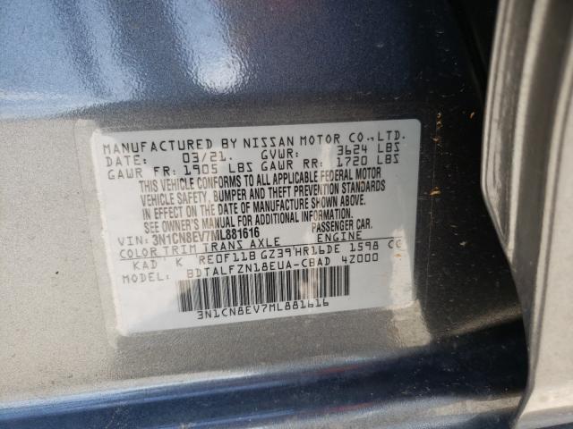 Photo 9 VIN: 3N1CN8EV7ML881616 - NISSAN VERSA SV 