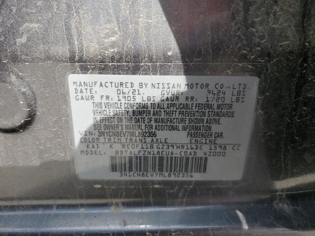 Photo 11 VIN: 3N1CN8EV7ML892356 - NISSAN VERSA SV 