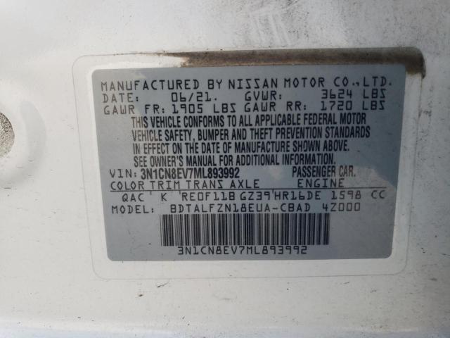 Photo 11 VIN: 3N1CN8EV7ML893992 - NISSAN VERSA 